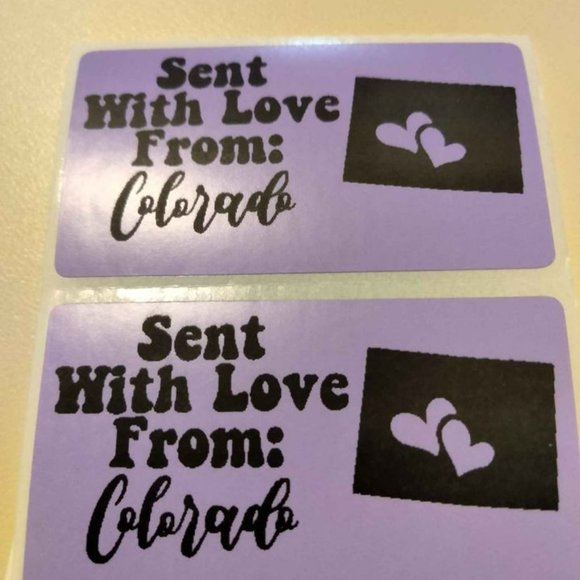 💙100 Colorado- Shipping Labels Thermal Packaging Stickers 2.25"x1.25"💙 - Picture 2 of 8